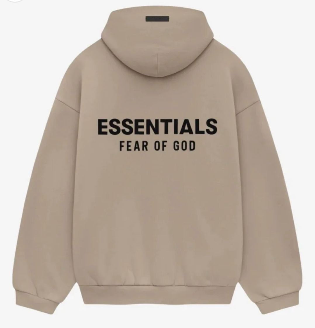 Fear Of God Essentials Heather Grey Hoodie