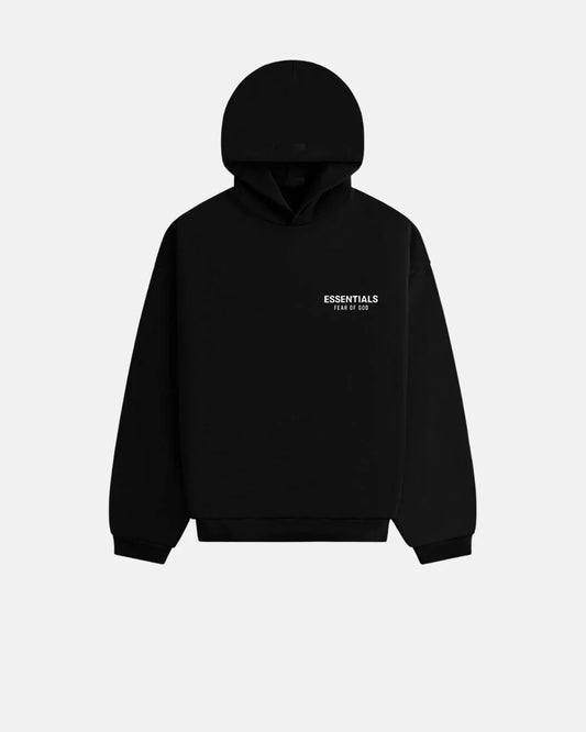 Fear Of God Essentials Hoodie Black abd White