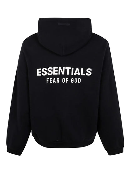 Fear Of God Essentials Hoodie Black abd White