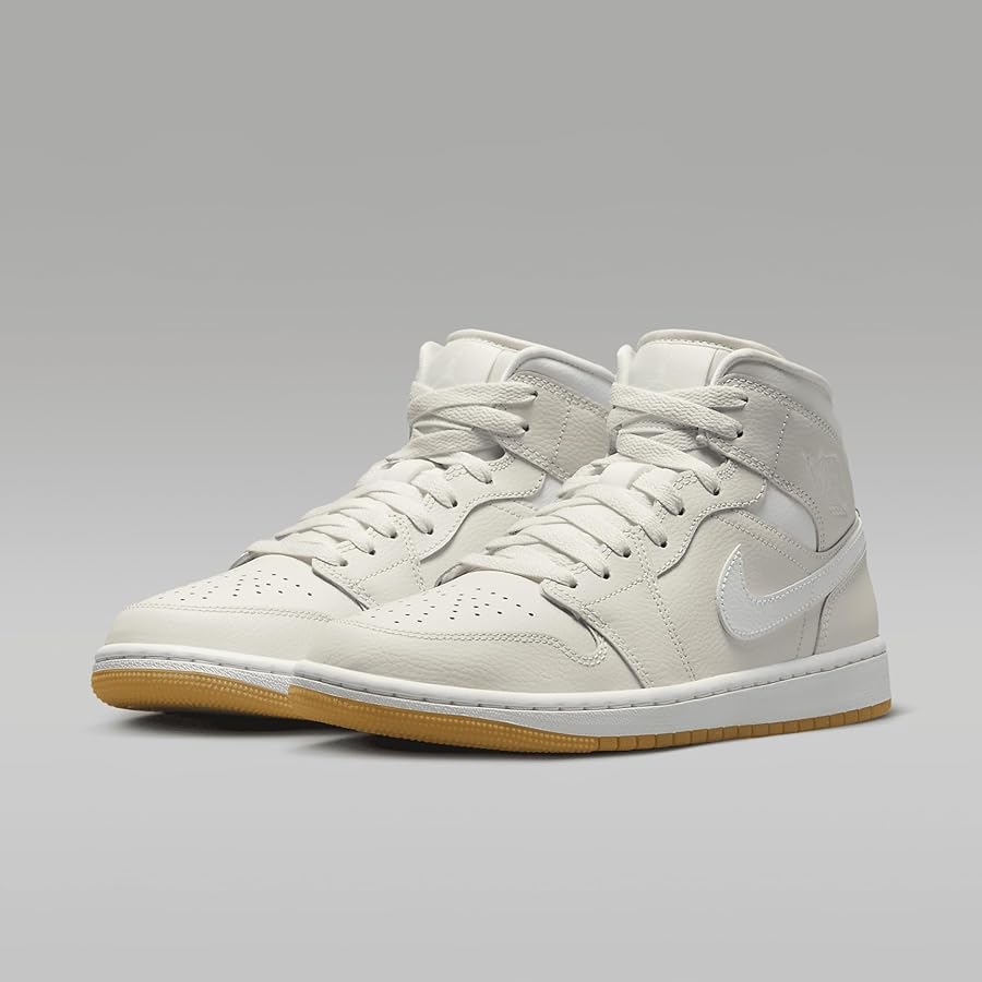 Air Jordan 1 Mid phantom white gum light Brown