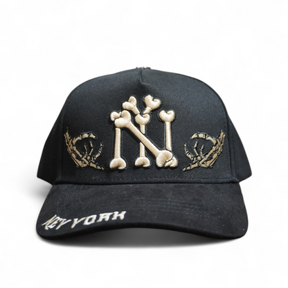 Ace Hats NY Bones Black
