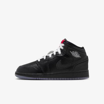 Jordan 1 Mid BG Black Word Grey