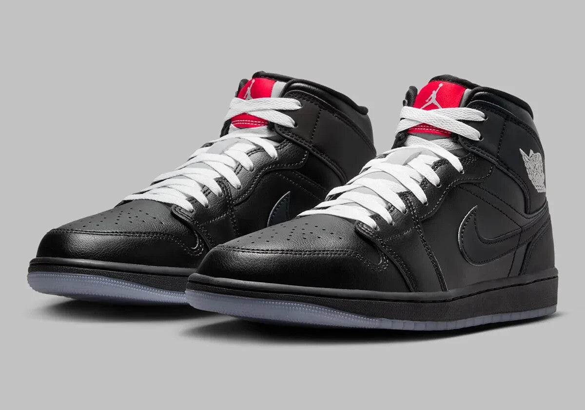 Jordan 1 Mid BG Black Word Grey