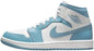 Air Jordan 1 Mid Sail Worn Blue-Sail Voile