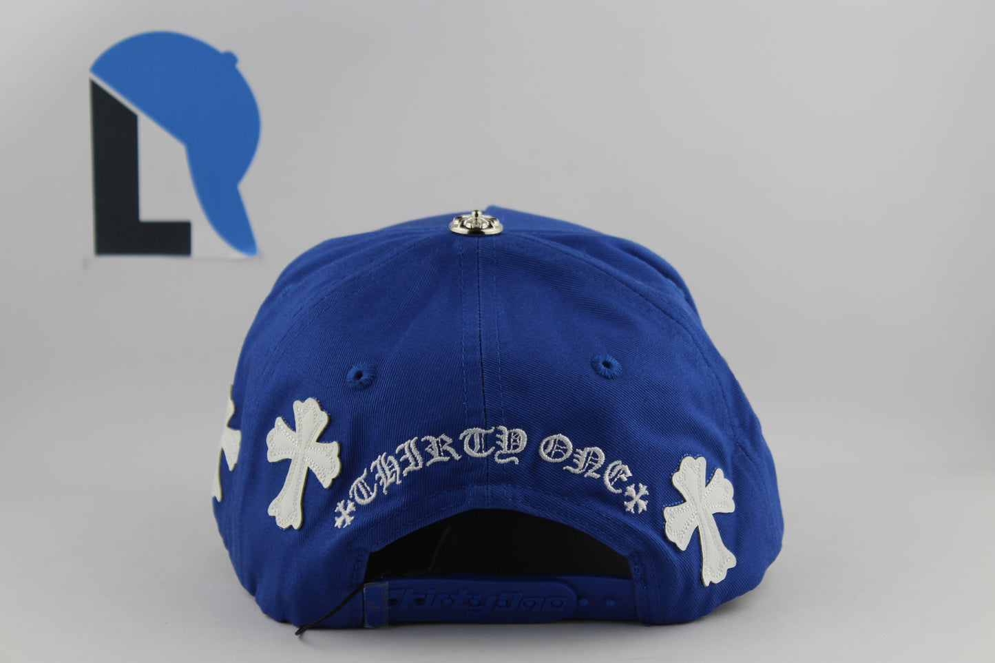 31 Hats Blue Chrome