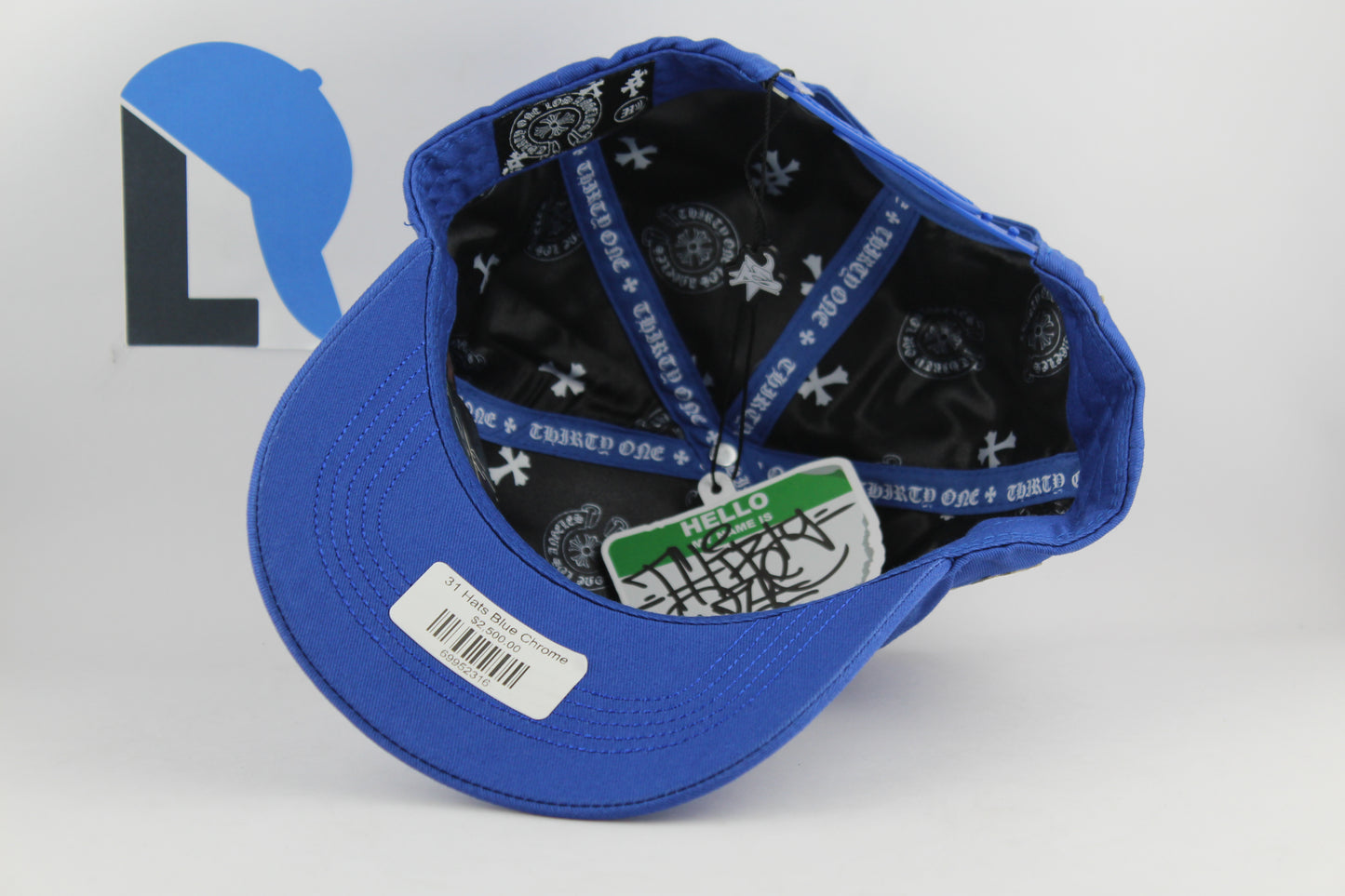 31 Hats Blue Chrome