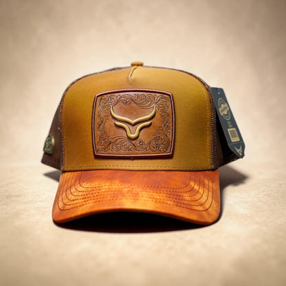 Ranch Full Brown Emblema Metal/cuero