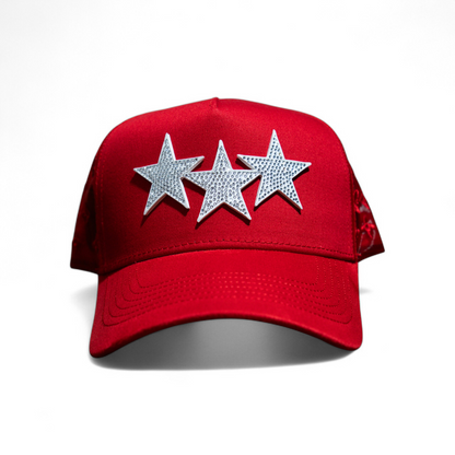 Star Hats Triple Red Star