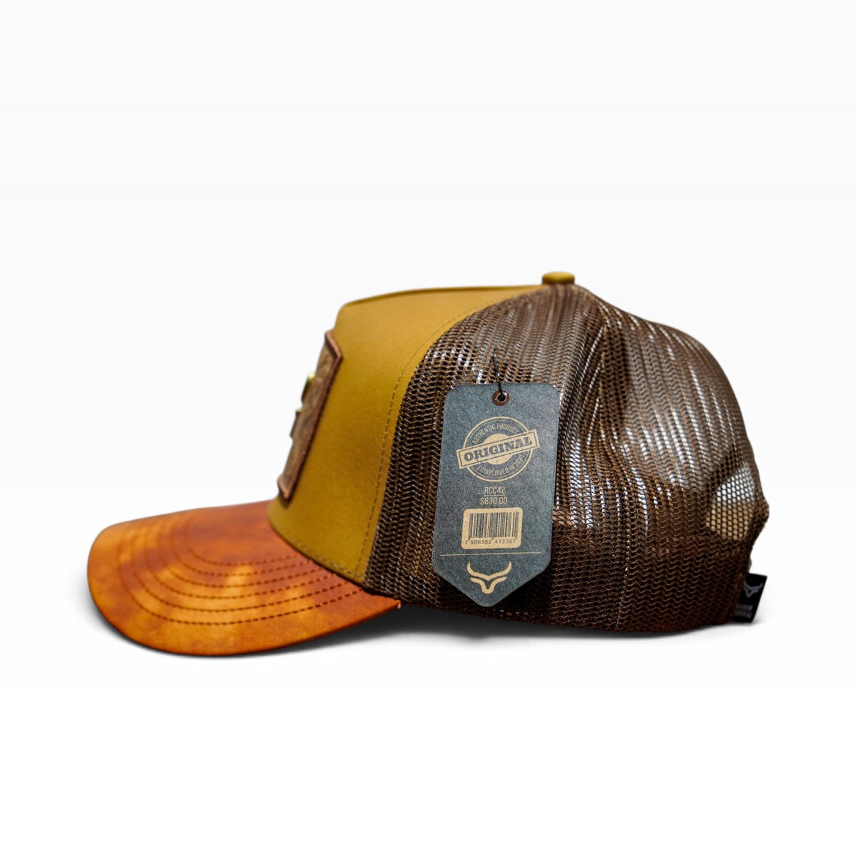 Ranch Full Brown Emblema Metal/cuero